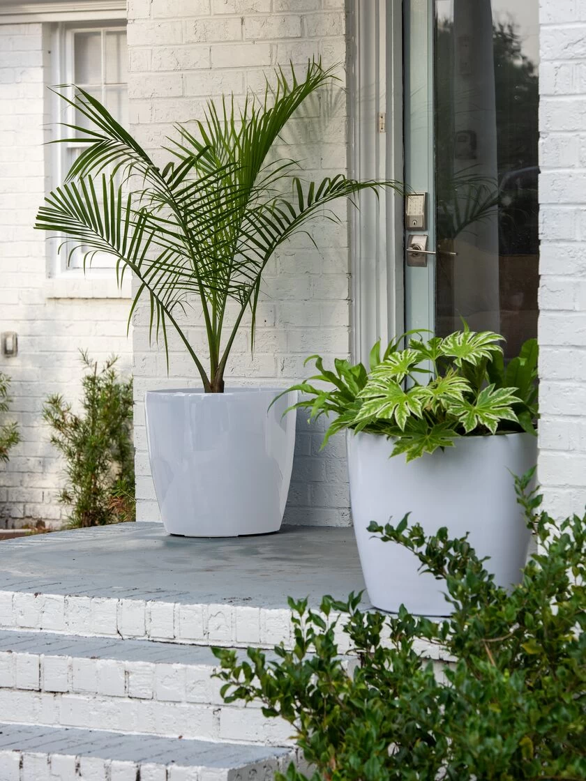 Viva Round Self-Watering Rolling Planter, 20" Diameter, Set Of 2 - Image 2