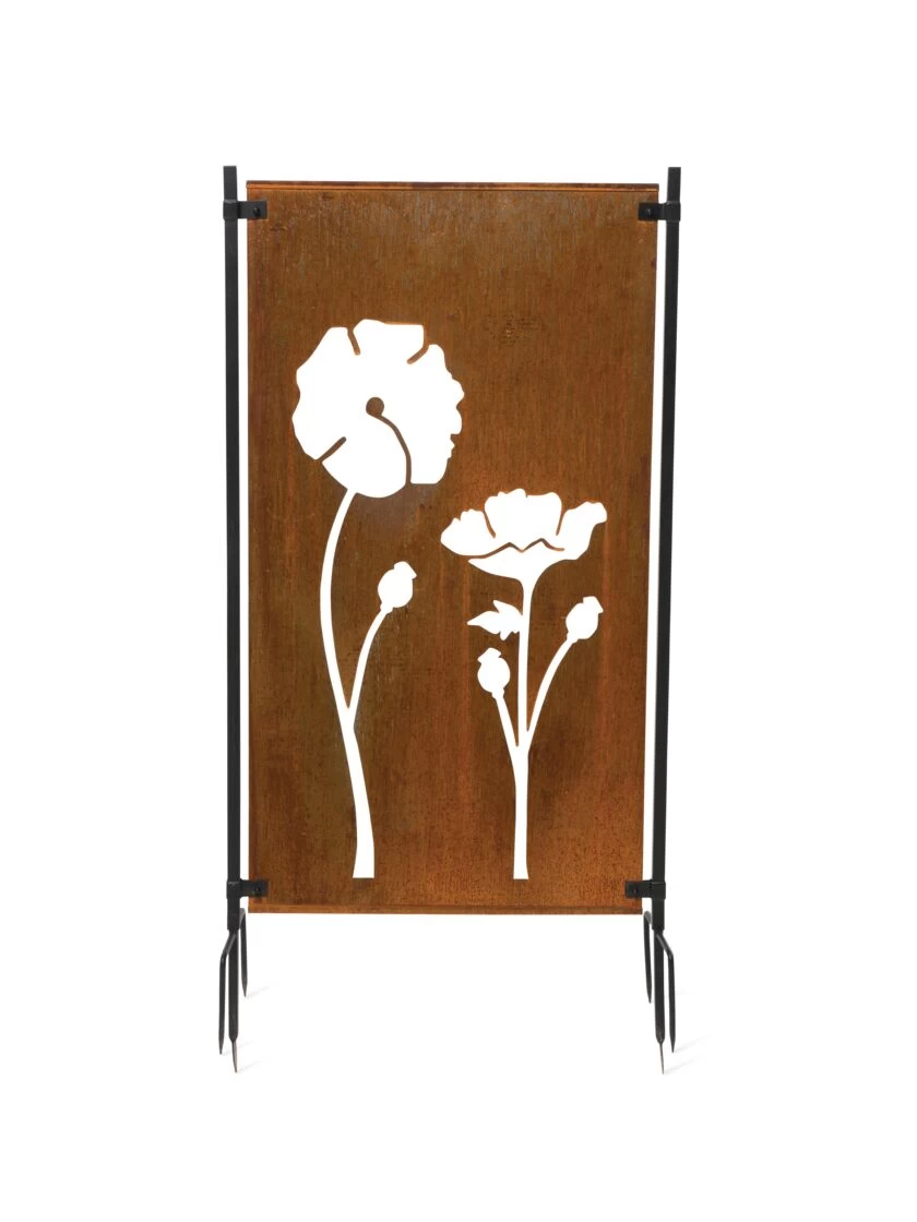 Poppy Corten Steel Screen - Image 4