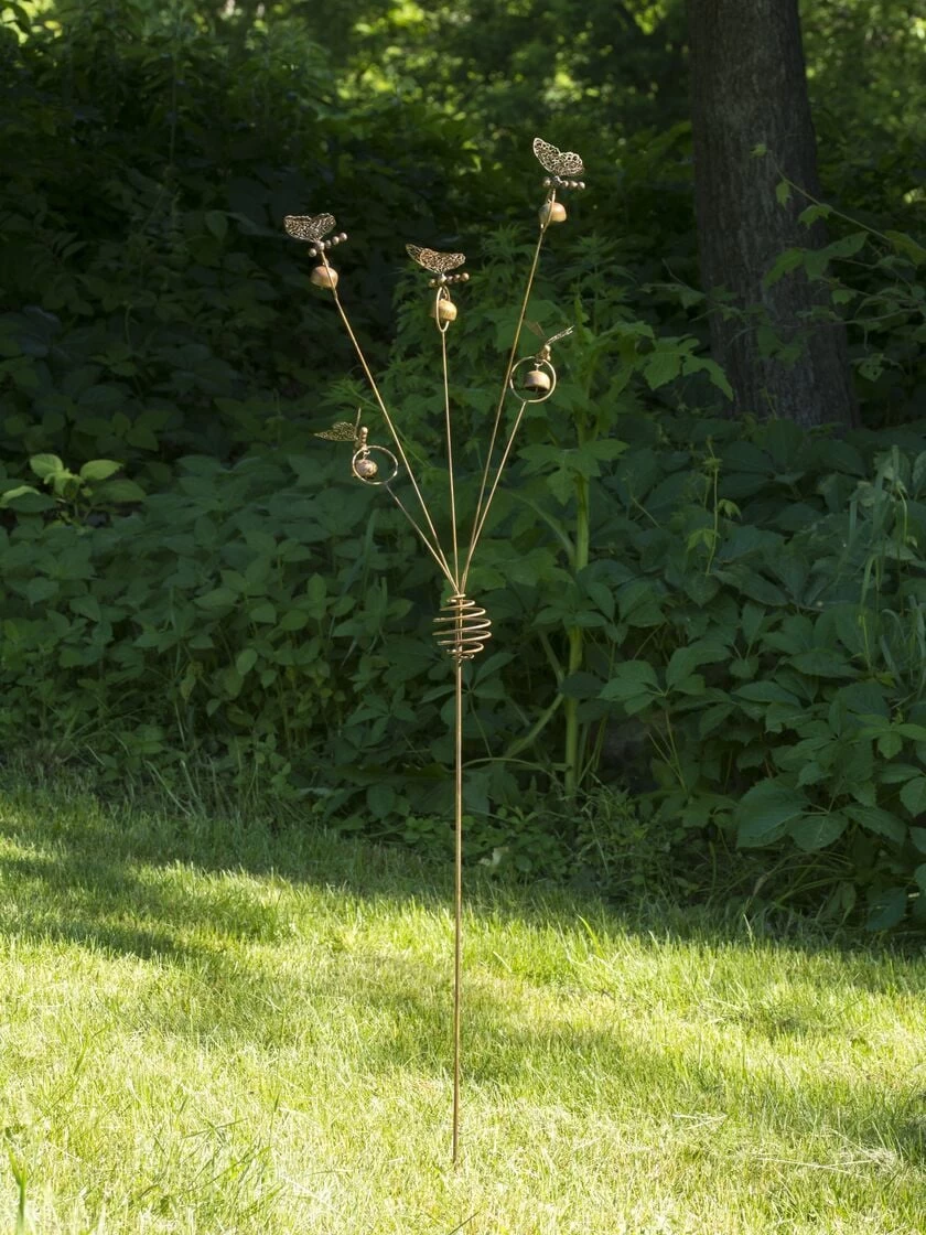 Butterflies & Bells Garden Stake