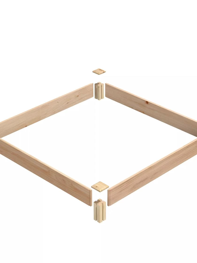 Cedar Raised Garden Bed, 4' X 4' X 6" - Image 2