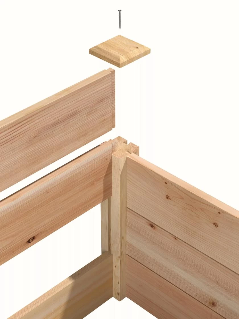 Cedar Raised Garden Bed, 4' X 4' X 6" - Image 3