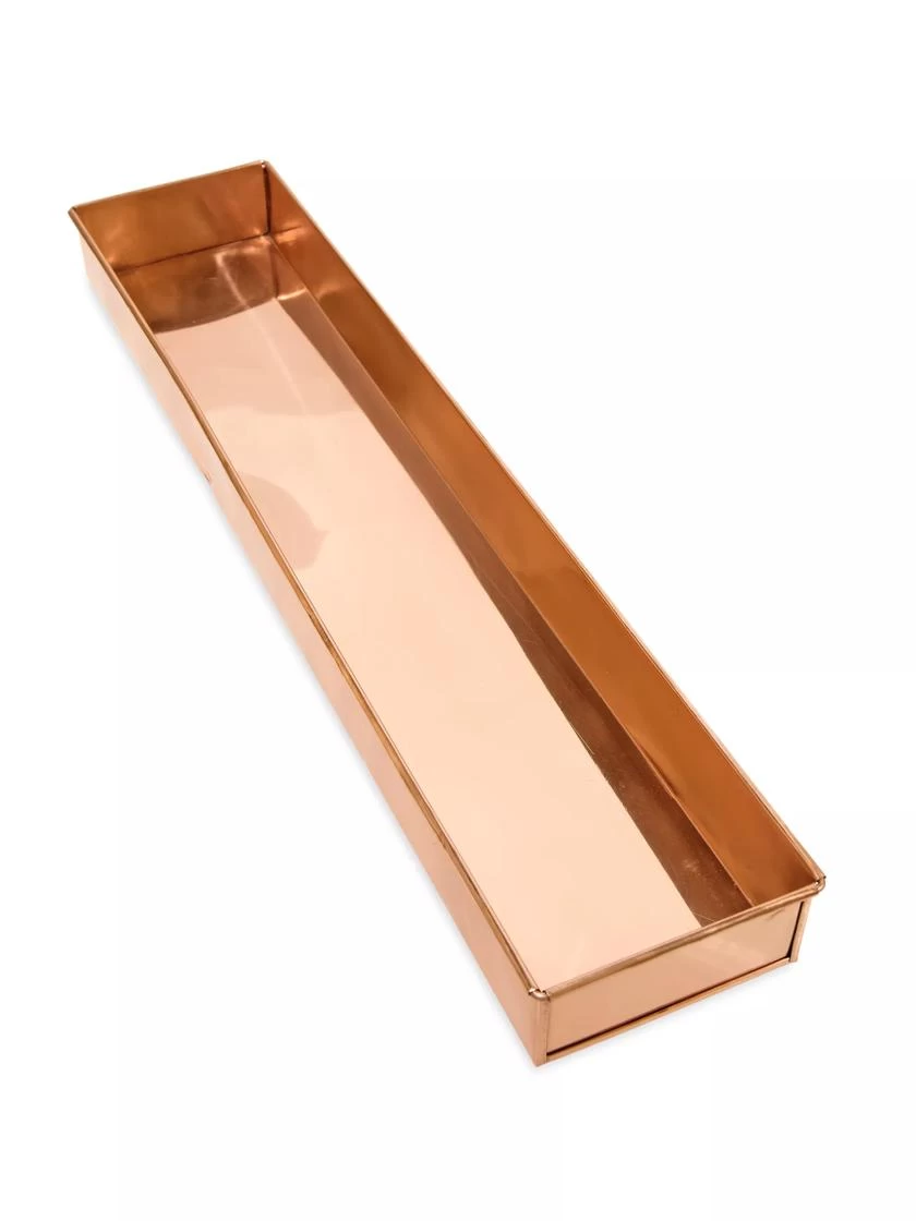 Rectangular Copper Plant Tray, 24" X 5" - Image 2