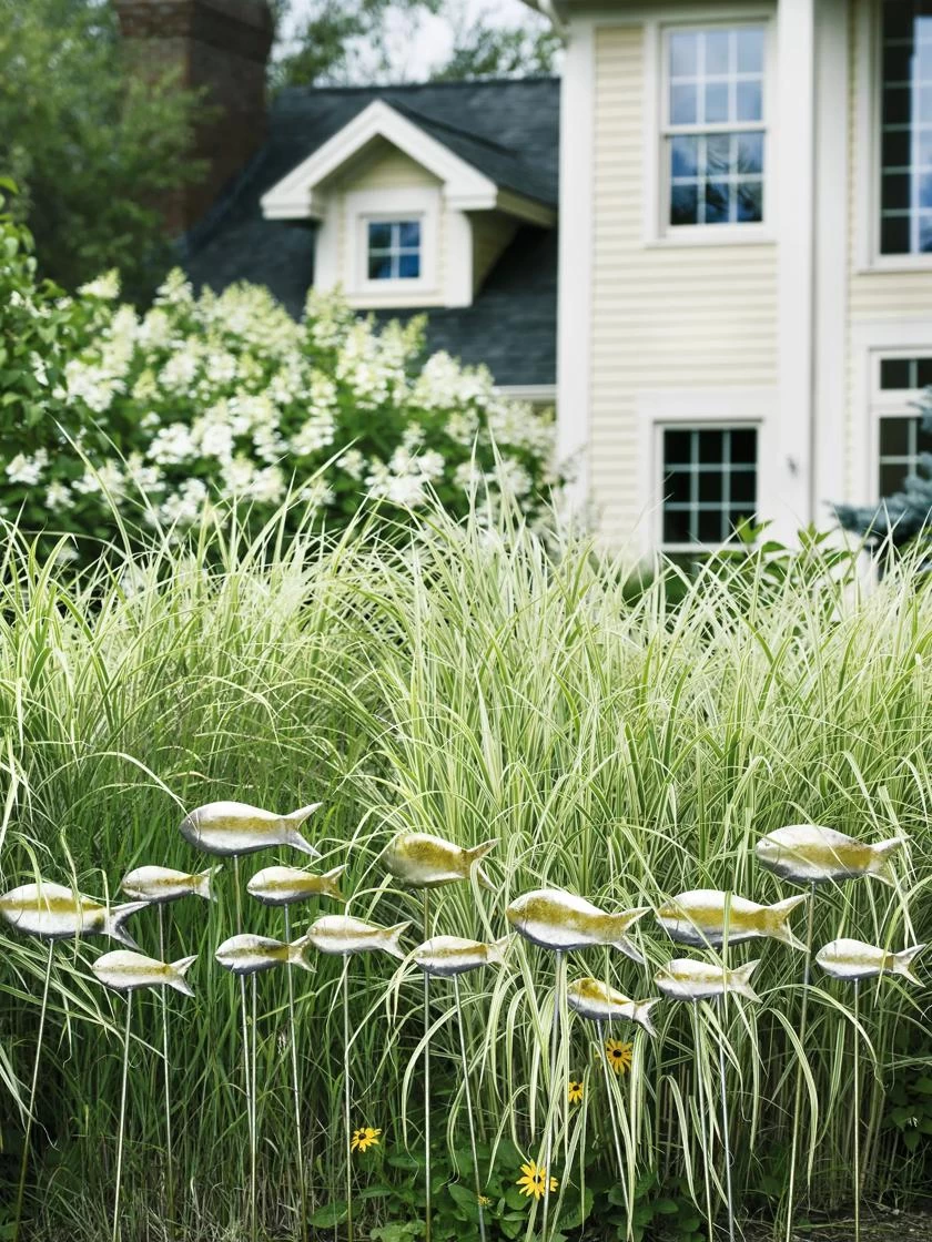 Fish Out Of Water Garden Stakes, Set Of 5 - Image 6