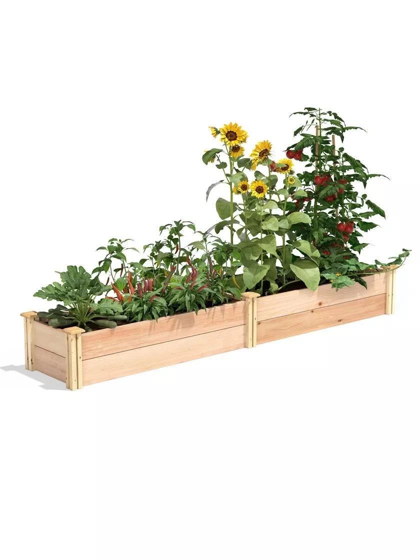 Premium Cedar Raised Garden Bed, 16" X 96"