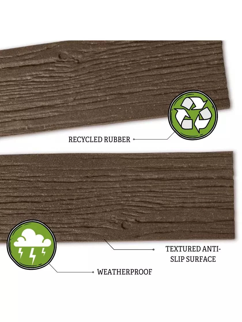 Recycled Rubber Railroad Tie Stepping Stone - Image 4