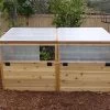 Garden In A Box Cedar Raised Bed With Greenhouse, 3' X 6'