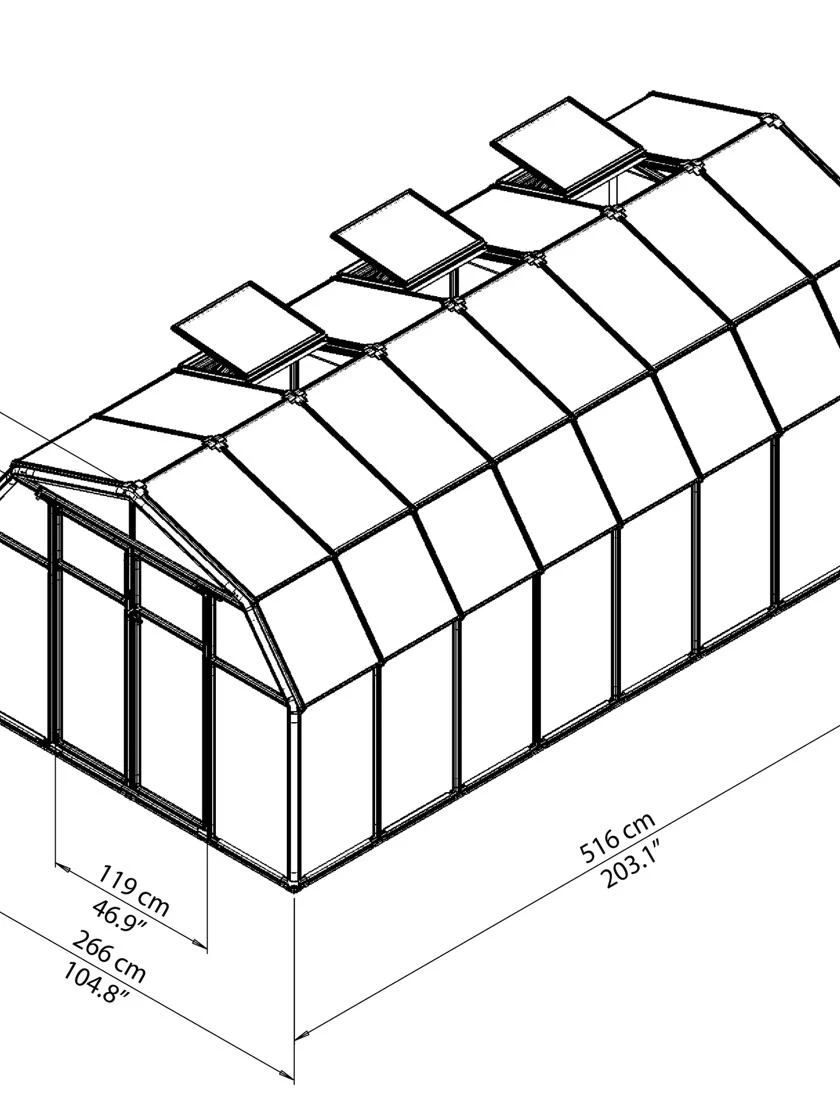 Canopia® By Palram Hobby Gardener Greenhouse, 8' - Image 14