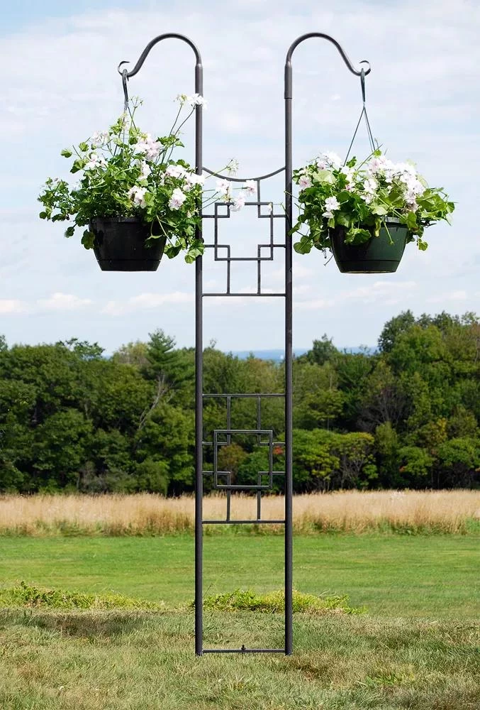 Achla Designs Square-on-Squares Double Pole Trellis