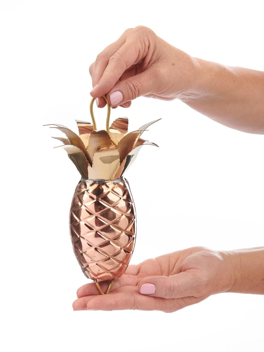 Pineapple Pure Copper Rain Chain, 8.5' - Image 3