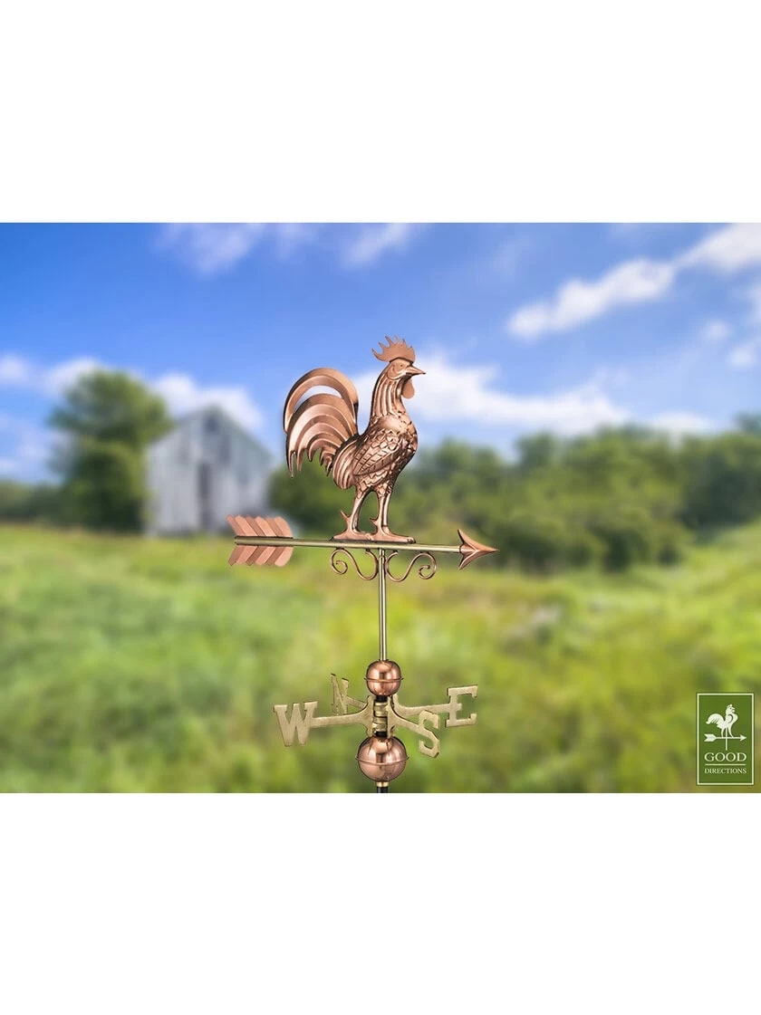 Bantam Rooster Copper Weathervane - Image 4