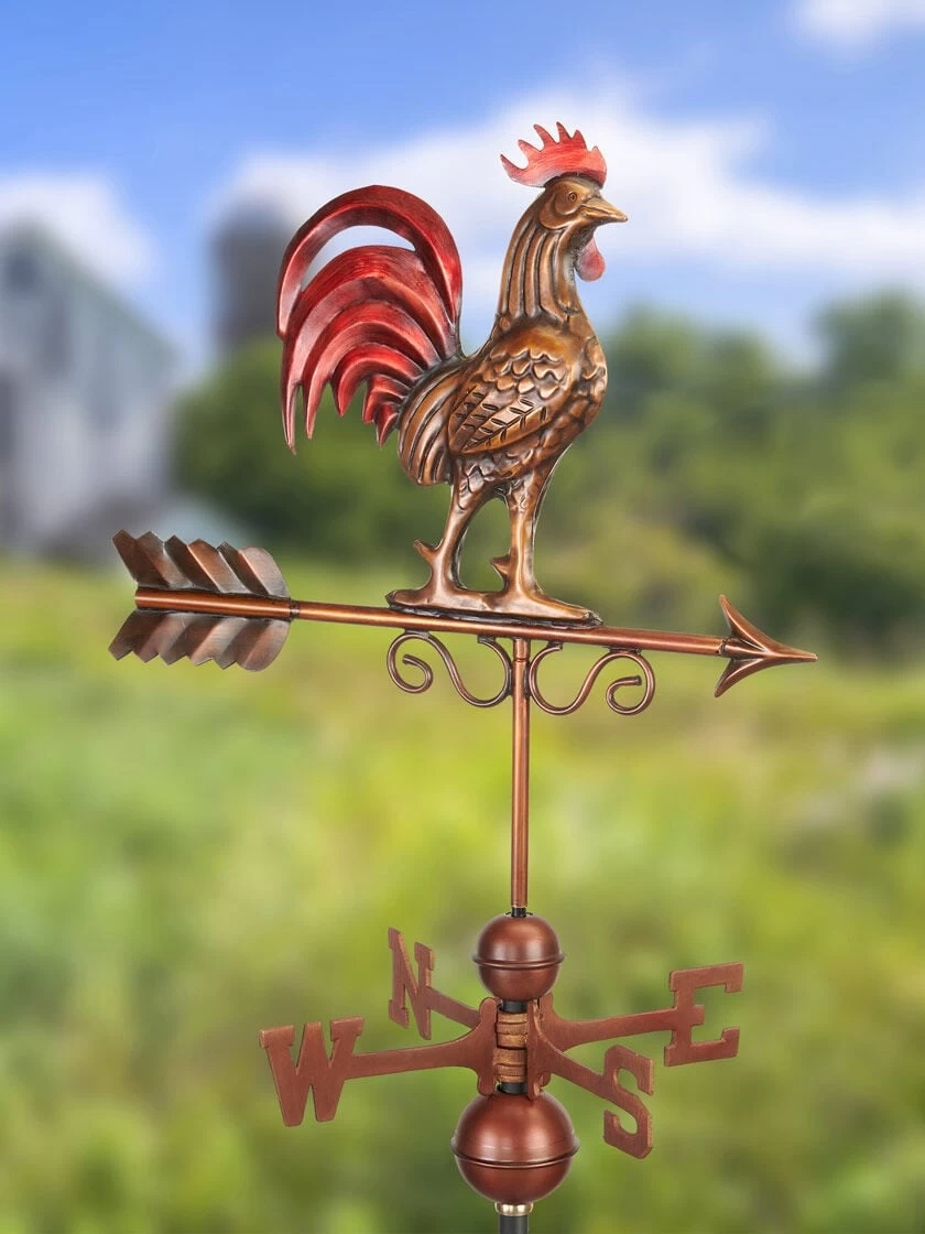 Bantam Rooster Copper Weathervane