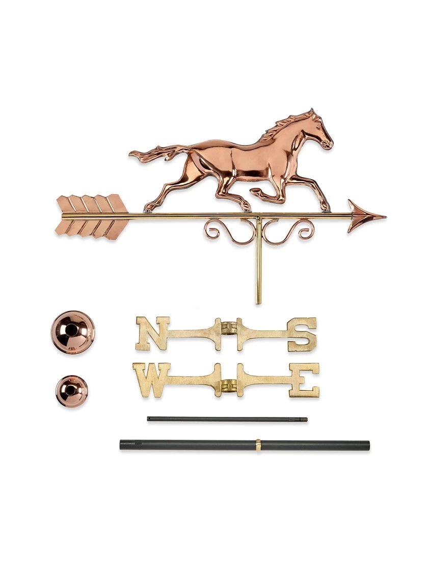 Galloping Horse Copper Weathervane - Image 4