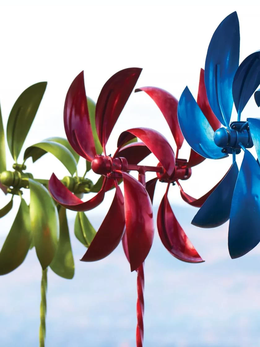 Feather Staked Wind Spinner, 22" - Image 3