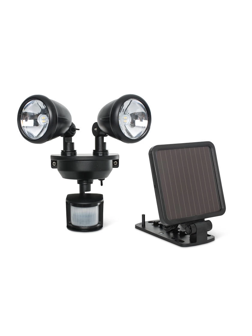 MAXSA®Solar Dual Head LED Motion Activated Light