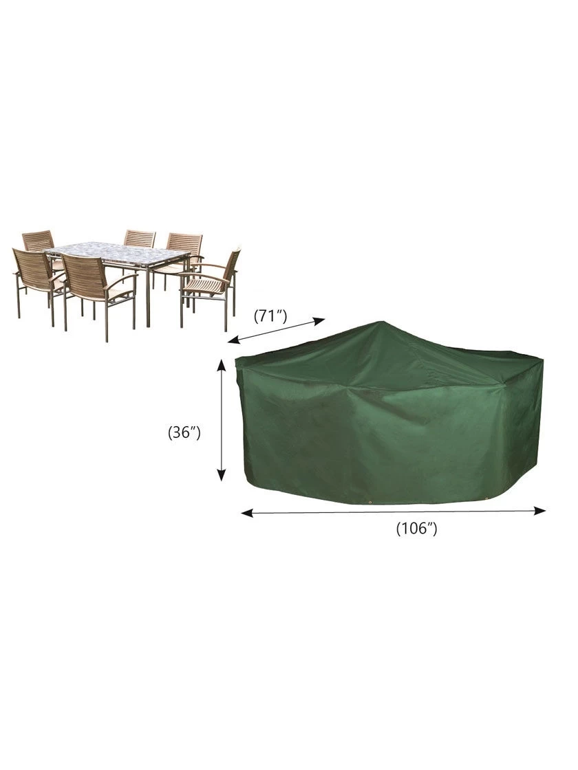 Bosmere Patio Set Cover Rectangle/Oval, 6-Seat - Image 2