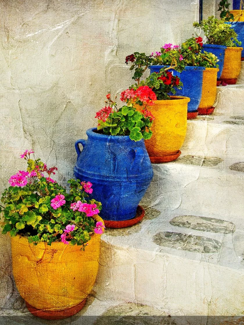 Bright Pots Outdoor Wall Art, - Image 2