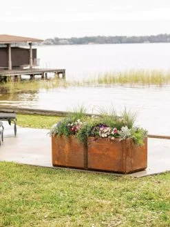 Corten Steel Modular Raised Bed, 2'x4'