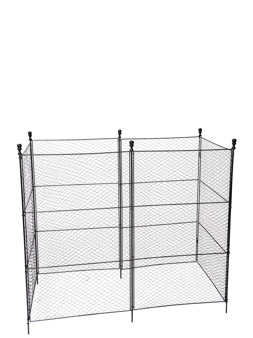 Tall Chicken Wire Critter Fence With Gate - Image 10