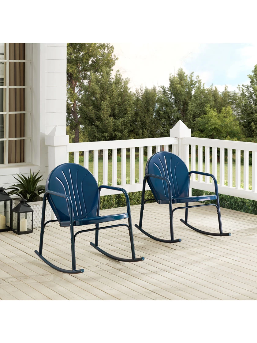 Crosley Griffith 2-piece Outdoor Rocking Chair Set - Image 4