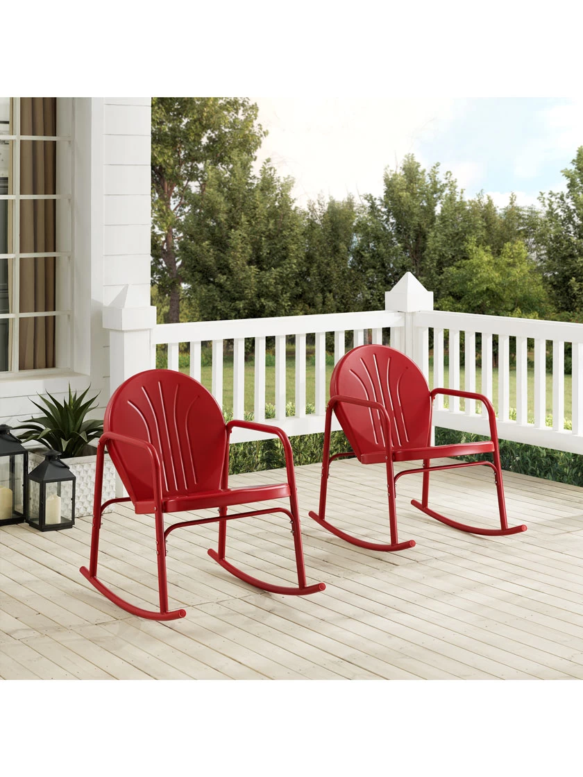 Crosley Griffith 2-piece Outdoor Rocking Chair Set - Image 2