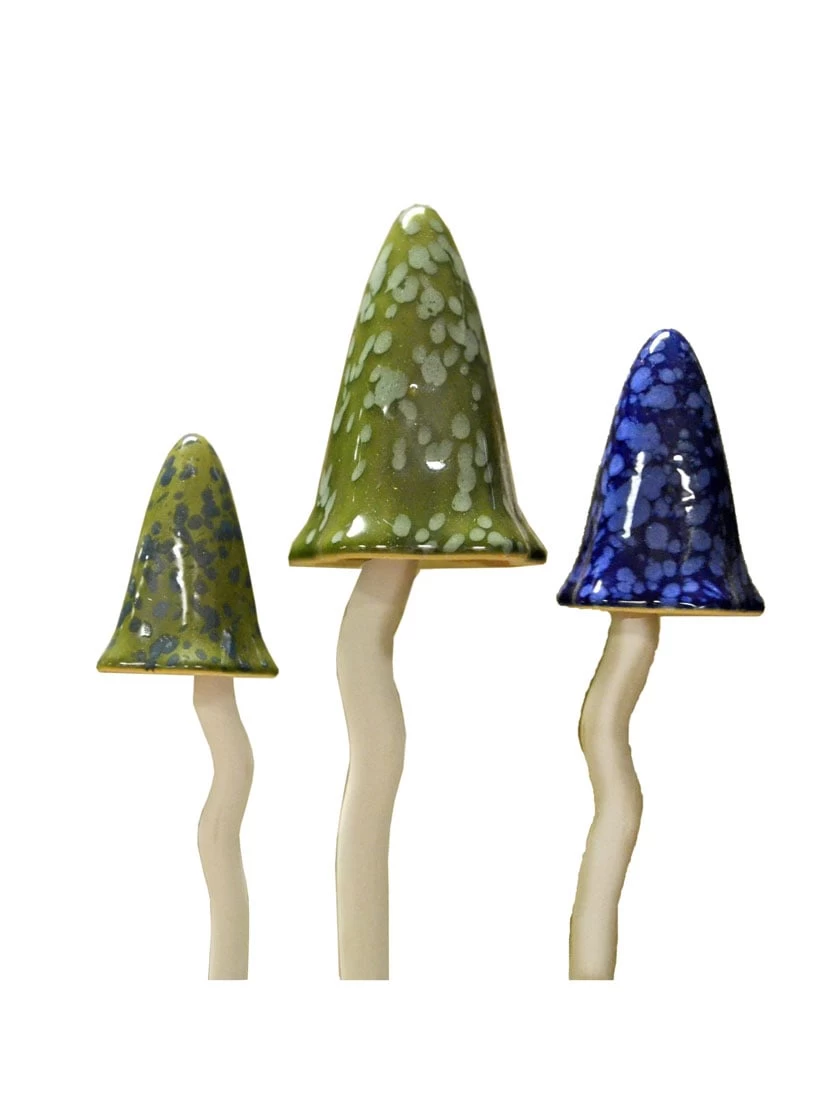 Potting Shed Tinkling Toadstool Sculptures, Set Of 3 - Image 6