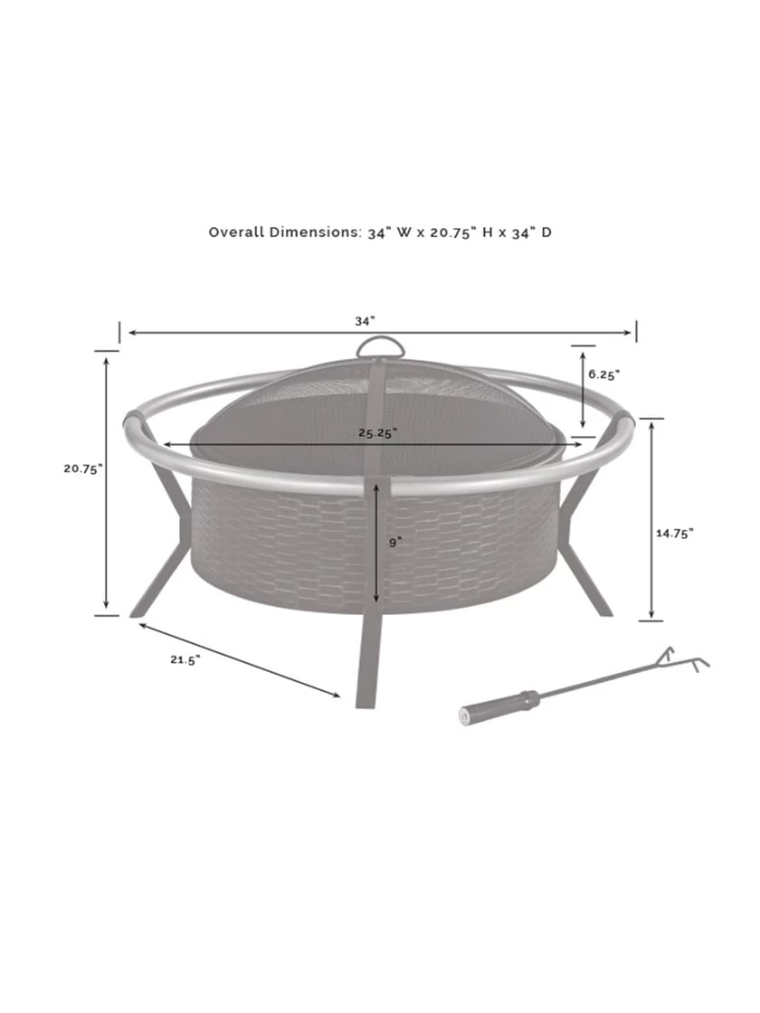 Crosley Yuma Firepit - Image 5