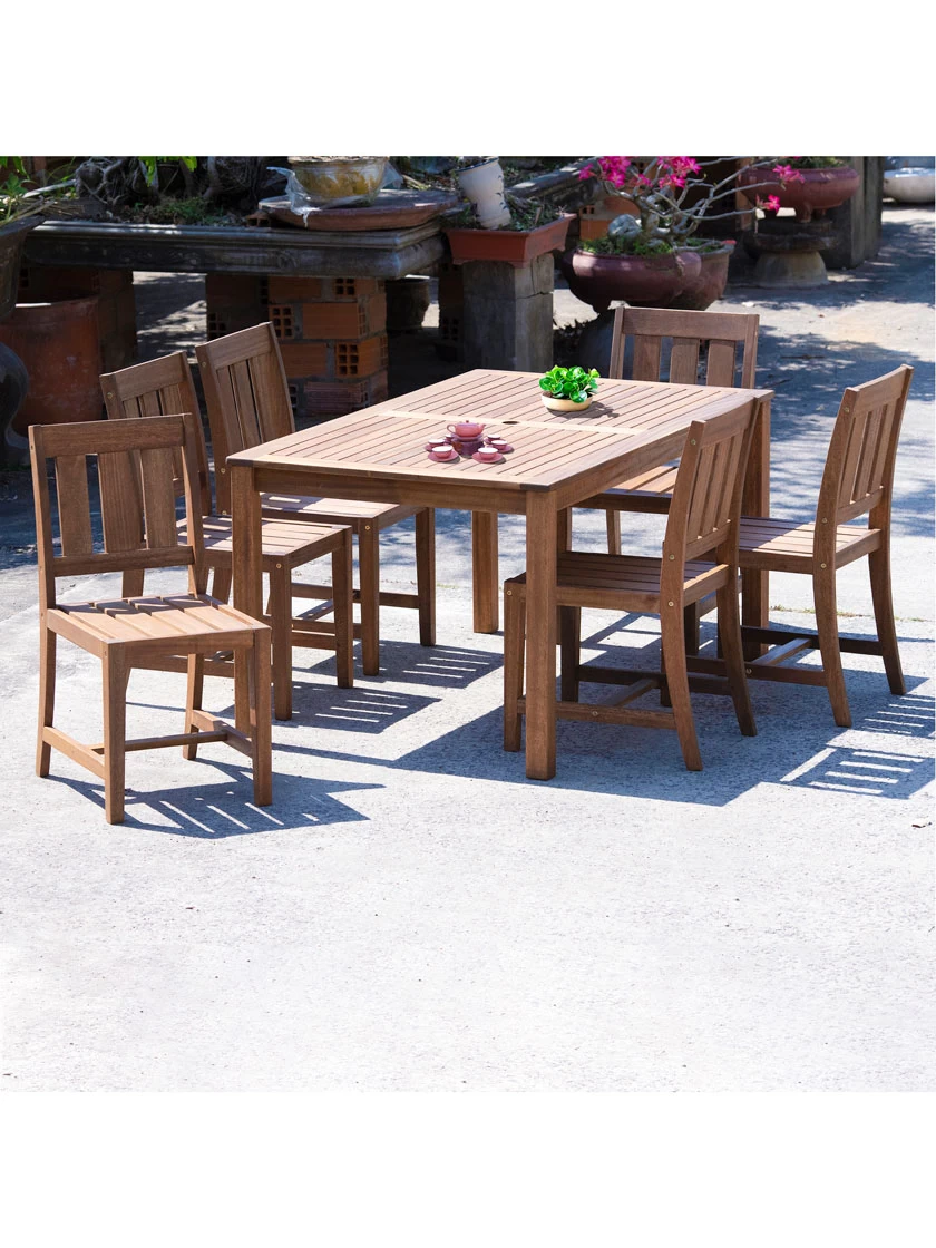 Fontana 7 Pc Outdoor Dining Set - Image 2