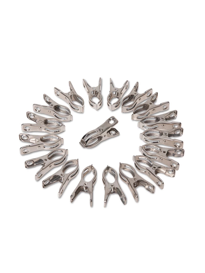 Metal Medium Garden Clips 2.25", Set Of 18 - Image 3