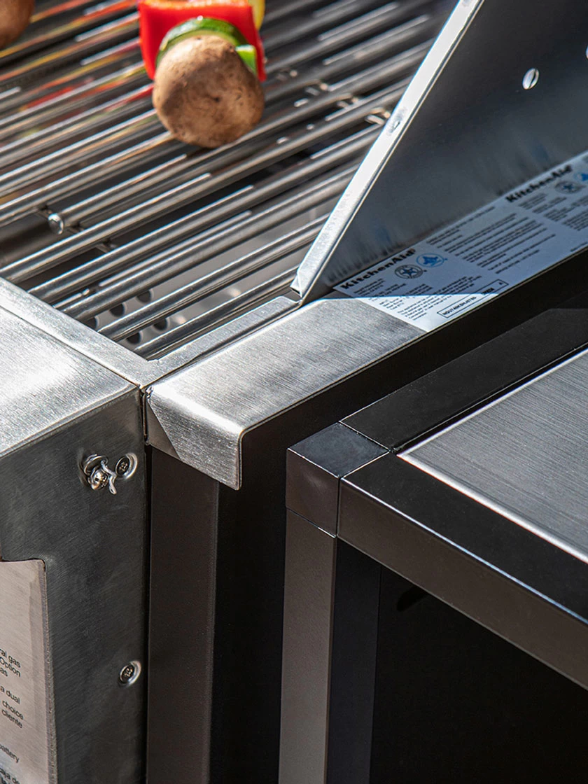 Veradek Outdoor Kitchen Series Counter Square - Stainless Steel - Image 7