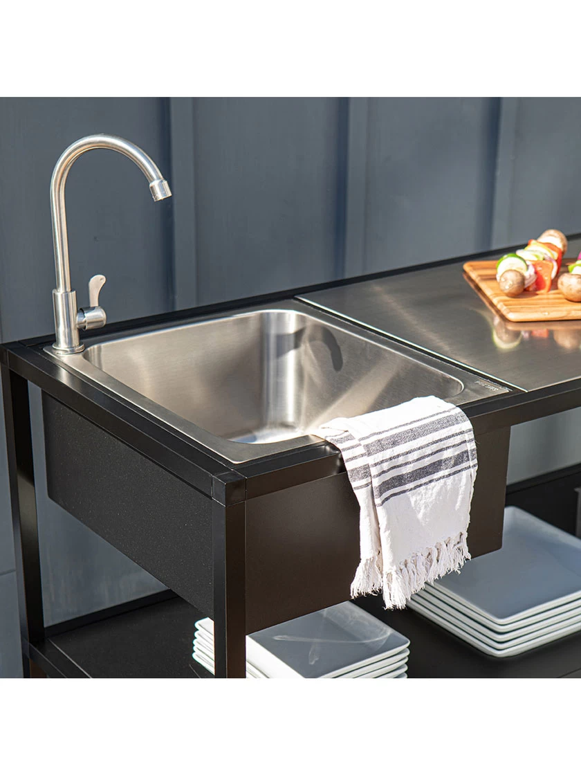 Veradek Stainless Steel Outdoor Kitchen Series Counter Sink - Image 12