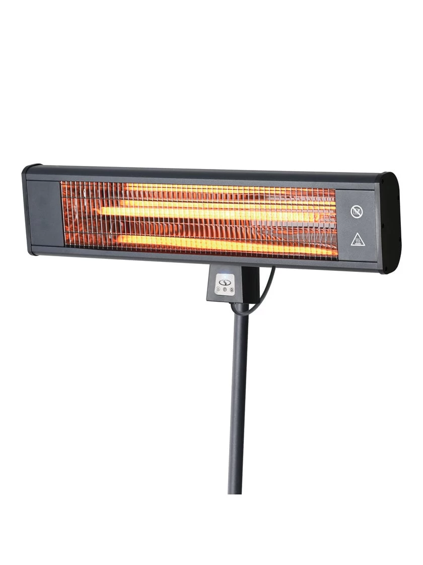 Sun Joe® 1500W Elec. Infrared OD Patio Heater, Adjust Ht. Range, W/Wall Bracket & Cover - Image 3