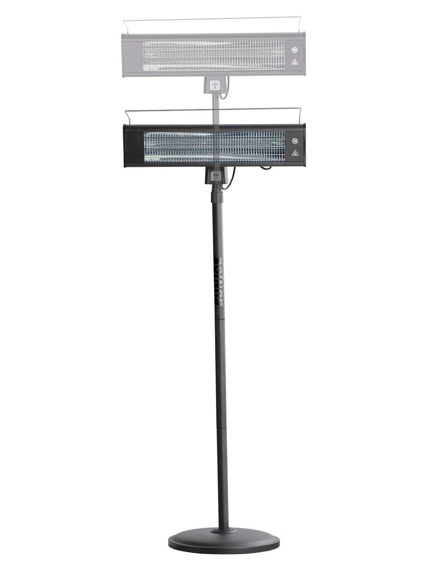 Sun Joe® 1500W Elec. Infrared OD Patio Heater, Adjust Ht. Range, W/Wall Bracket & Cover - Image 6
