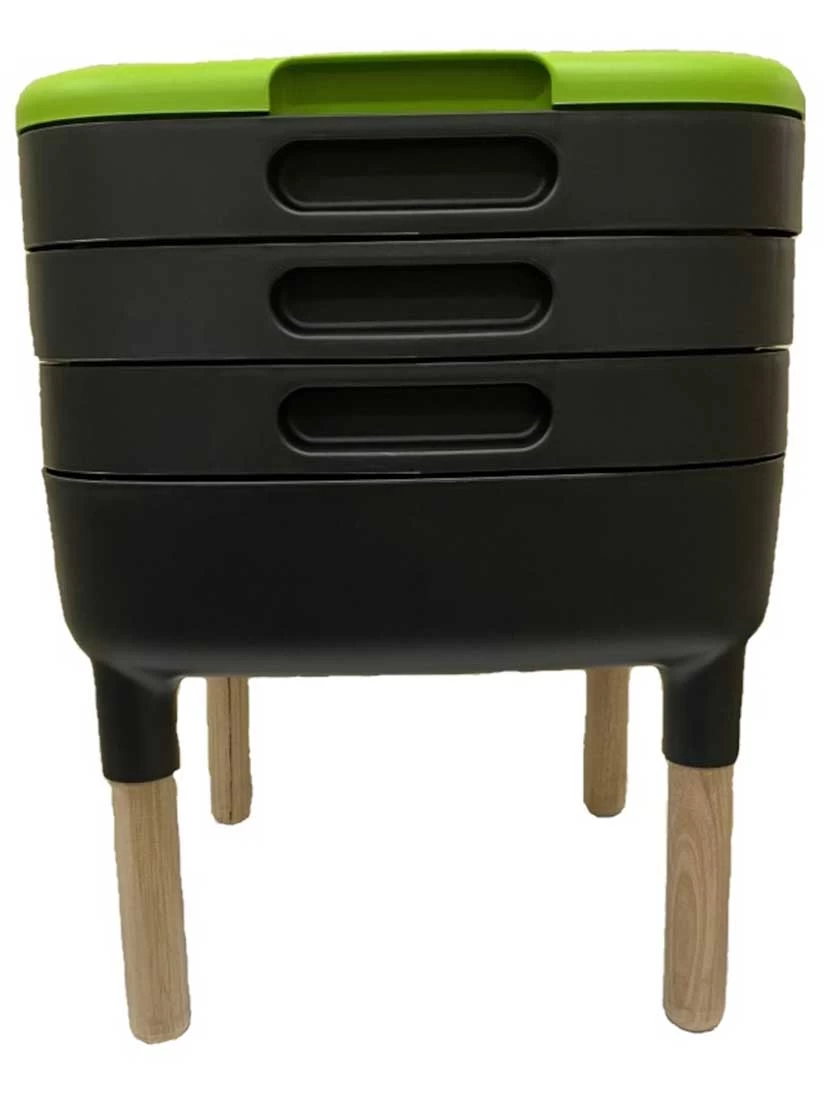 Maze Worm Farm Composter Trays With Wood Legs - Image 2
