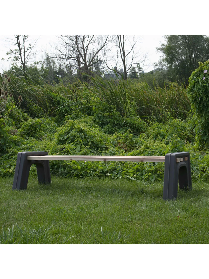 Custom Length Lightweight Indoor Or Outdoor Backless Bench Ends - Image 6