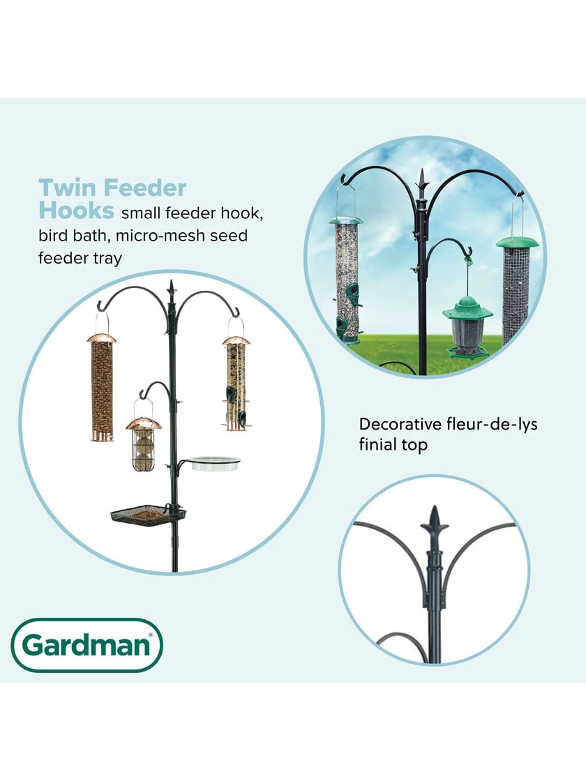 GardmanĀ® Antique Finish Bird Feeding Station - Image 6