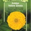 Golden Yellow Zinnia Organic Seeds