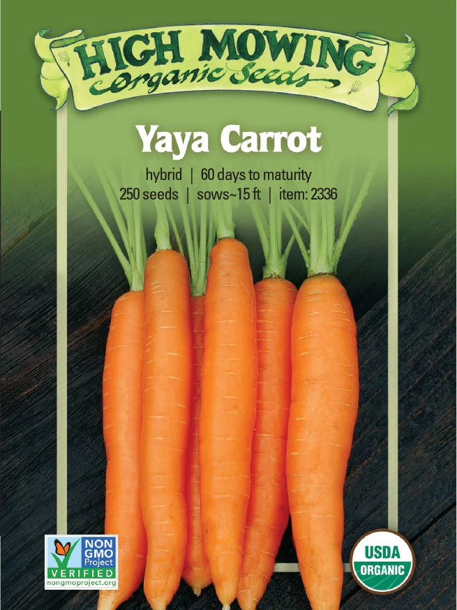 Yaya F1 Carrot Organic Seeds