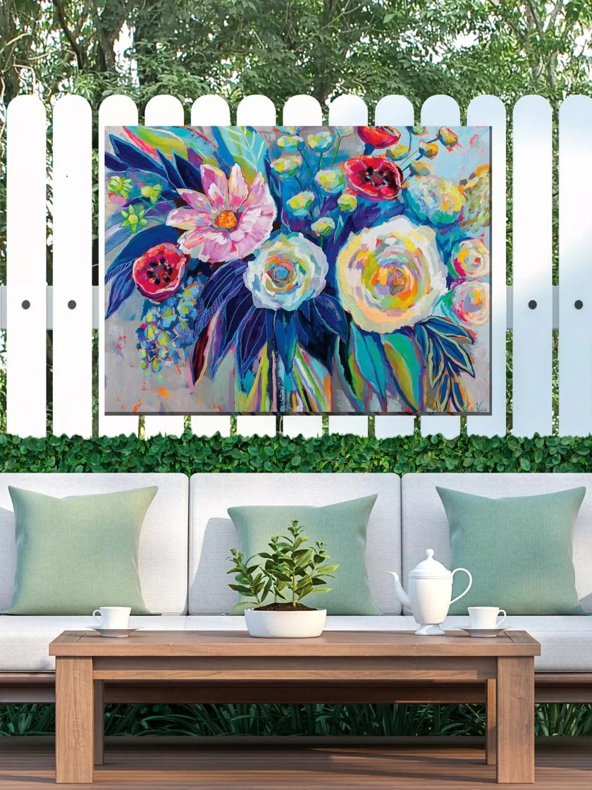 Floral Array Outdoor Wall Art