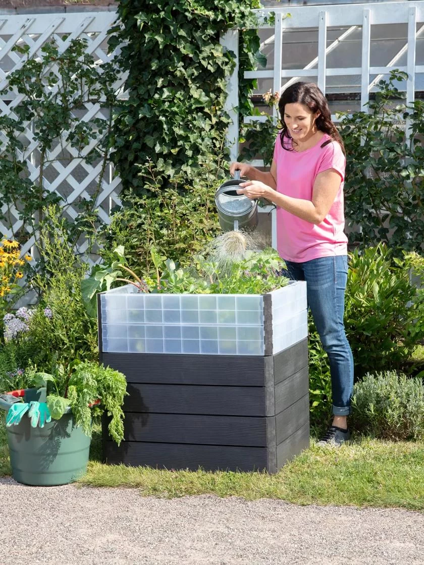 Modular Rectangular Raised Bed Kit With Translucent Panels - Image 2
