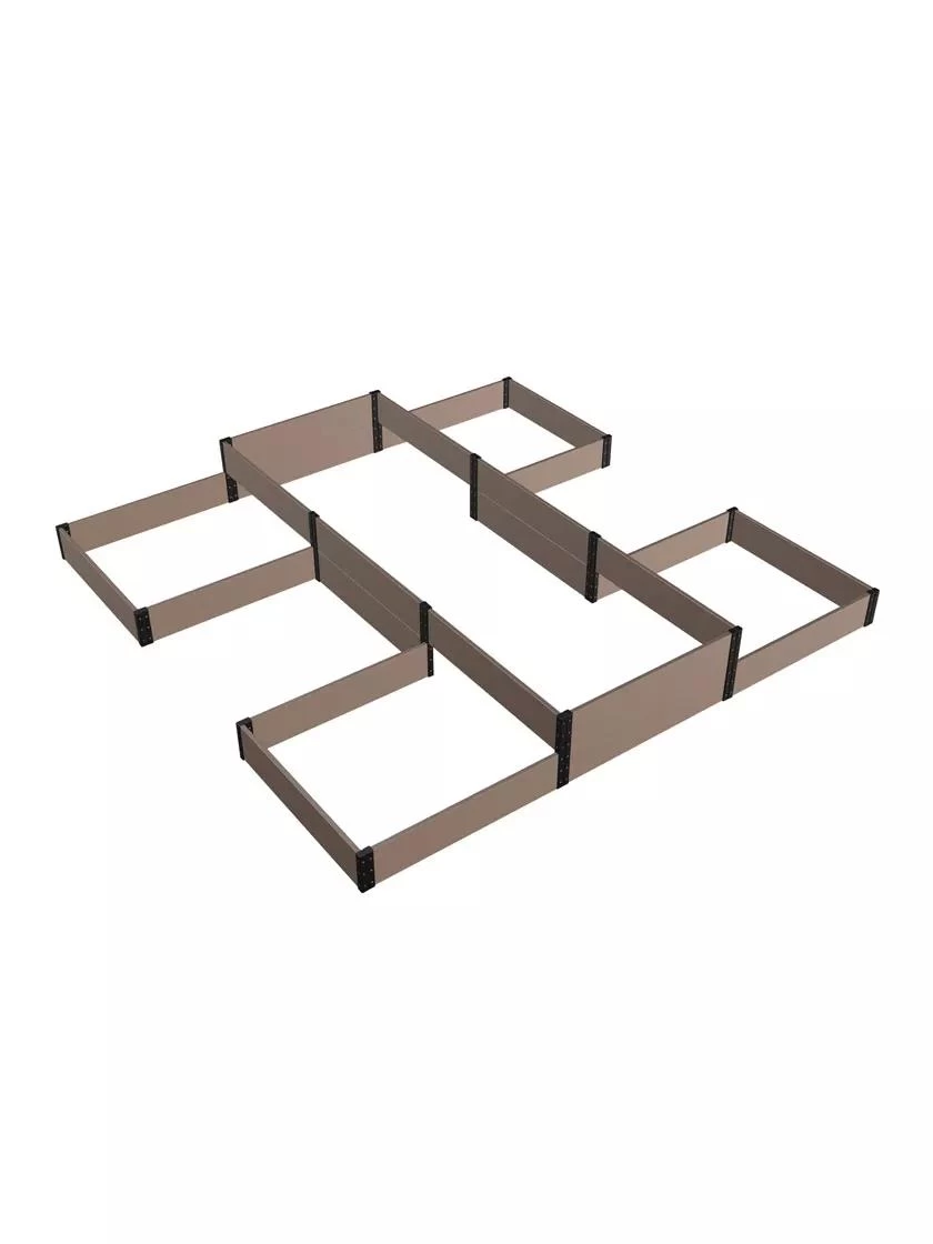 Terraced H-Shape Garden Bed