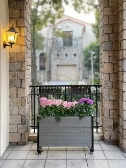 Mobile Deep Trough Planter